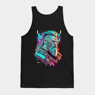 Neon Cyberpunk Viking - V1.07 Tank Top